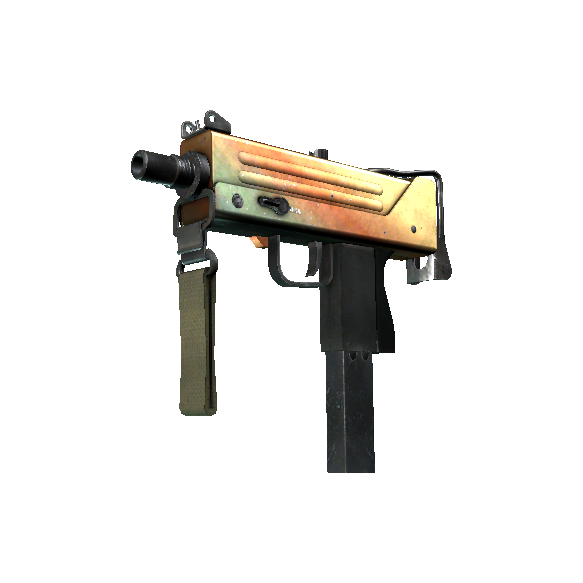 MAC-10 | 渐变琥珀 (久经沙场)
