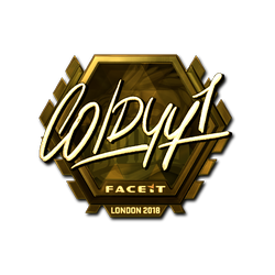 印花 | COLDYY1(金色)| 2018年伦敦锦标赛