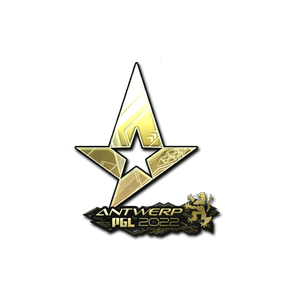 印花 | Astralis(金色)| 2022年安特卫普锦标赛