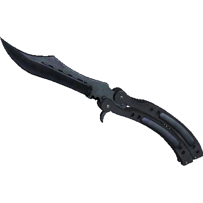 蝴蝶刀（★ StatTrak™） | 蓝钢 (破损不堪)