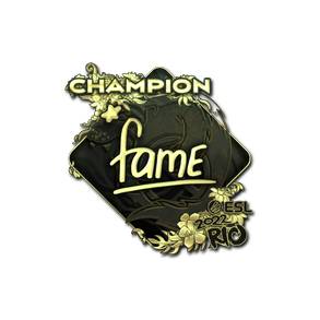 印花 | fame(金色,冠军)| 2022年里约热内卢锦标赛