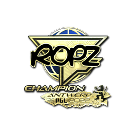 印花 | ropz(金色,冠军) | 2022年安特卫普锦标赛