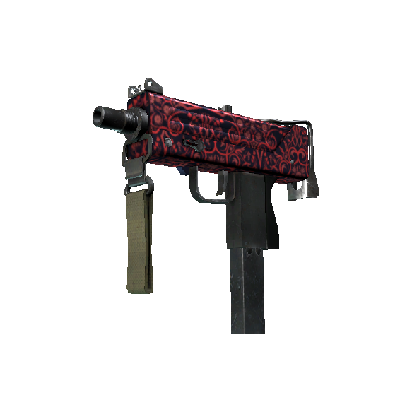 MAC-10 | 绯红镂刻 (崭新出厂)