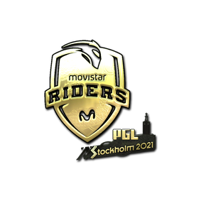 印花 | Movistar Riders (金色) | 2021年斯德哥尔摩锦标赛