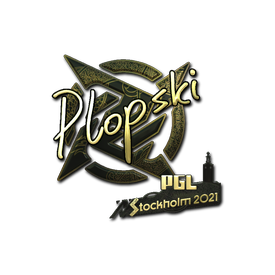 印花 | Plopski(金色)| 2021年斯德哥尔摩锦标赛