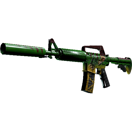 M4A1 消音型(StatTrak™) | 隐伏帝王龙 (久经沙场)