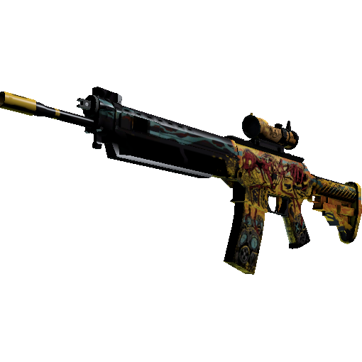 SG 553(StatTrak™) | 四号栖息地 (略有磨损)