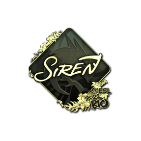印花 | S1ren(金色)| 2022年里约热内卢锦标赛