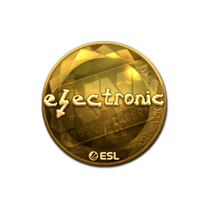 印花 | electronic(金色)| 2019年卡托维兹锦标赛