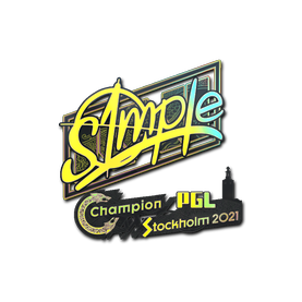 印花 | s1mple (全息) | 2021年斯德哥尔摩锦标赛