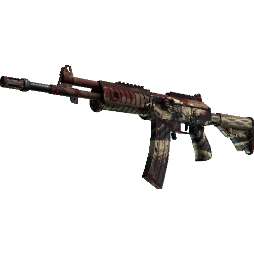 加利尔 AR（StatTrak™） | 深红海啸 (破损不堪)