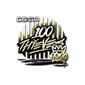 印花 | 100 Thieves(金色)| 2020 RMR