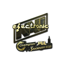 印花 | electroNic(金色)| 2021年斯德哥尔摩锦标赛