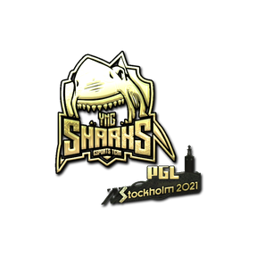 印花 | Sharks Esports （金色） | 2021年斯德哥尔摩锦标赛