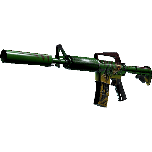 M4A1 消音型(StatTrak™) | 隐伏帝王龙 (战痕累累)