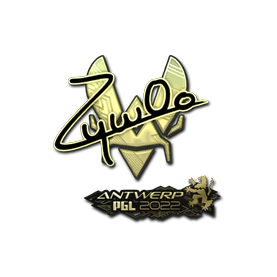 印花 | ZywOo(金色) | 2022年安特卫普锦标赛