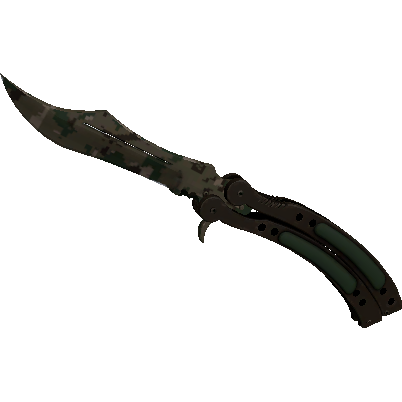 蝴蝶刀(★ StatTrak™) | 森林 DDPAT (略有磨损)