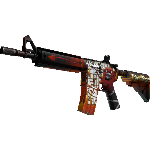 M4A4 | 地狱烈焰 (略有磨损)