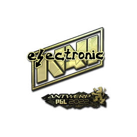 印花 | electronic(金色) | 2022年安特卫普锦标赛