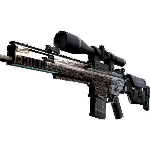 SCAR-20（StatTrak™） | 碎片 (略有磨损)