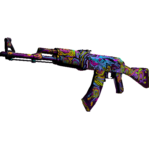 AK-47(StatTrak™) | 夜愿 (略有磨损)