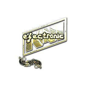 印花 | electronic(金色)| 2023年巴黎锦标赛