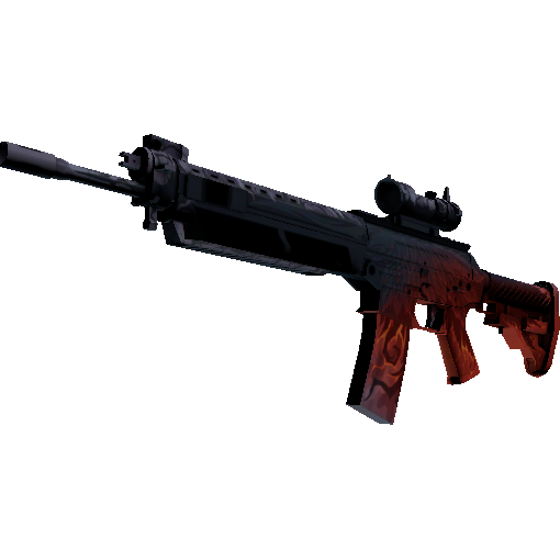 SG 553(StatTrak™) | 黯翼 (略有磨损)
