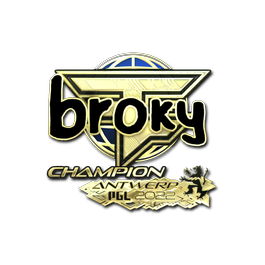 印花 | broky(金色,冠军) | 2022年安特卫普锦标赛