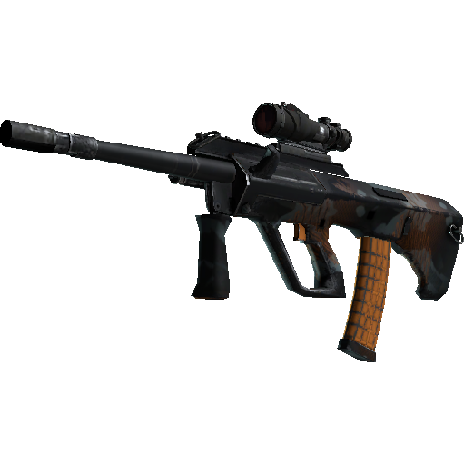 AUG(StatTrak™) | 琥珀冲流 (久经沙场)