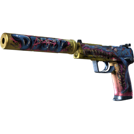 USP 消音版(StatTrak™) | 破颚者 (破损不堪)