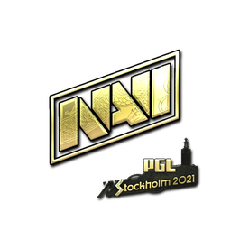 印花 | Natus Vincere (金色) | 2021年斯德哥尔摩锦标赛