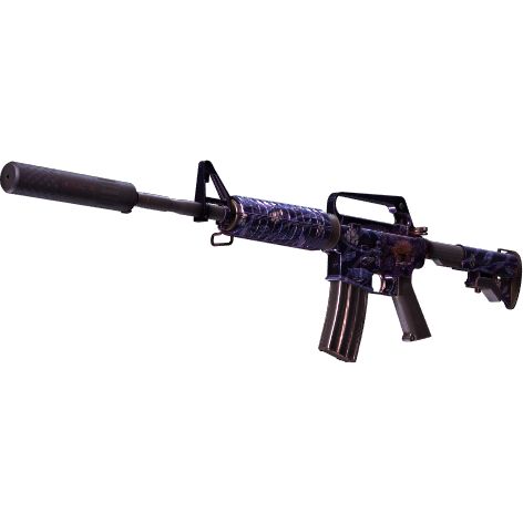 M4A1 消音型(StatTrak™) | 黑莲花 (战痕累累)