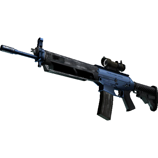 SG 553（纪念品） | 深蓝电镀处理 (崭新出厂)