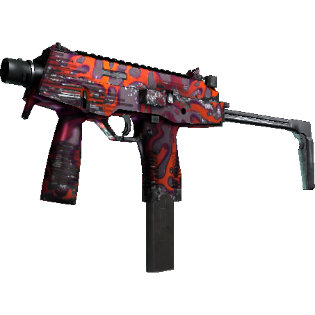 MP9(StatTrak™) | 红宝石毒镖 (破损不堪)