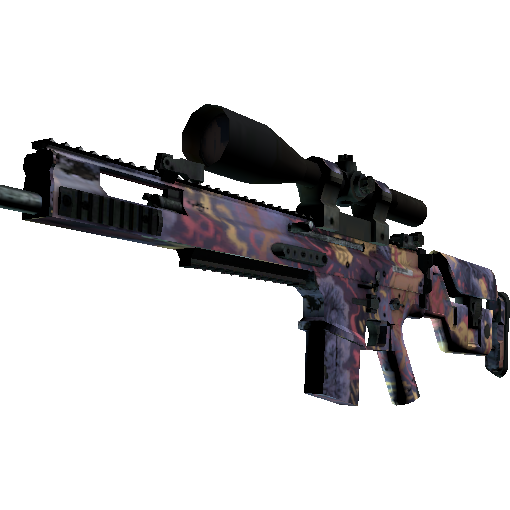 SCAR-20 | 暗夜活死鸡 (略有磨损)