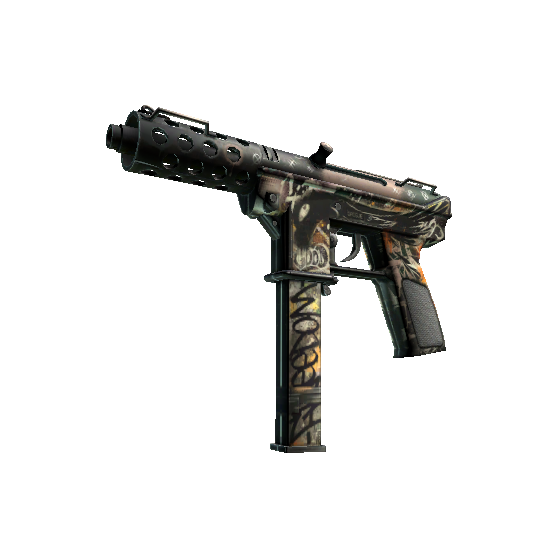 Tec-9(StatTrak™) | 叛逆 (略有磨损)