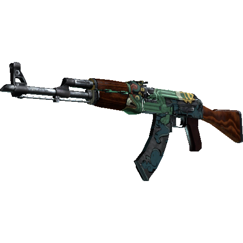 AK-47(StatTrak™) | 火蛇 (略有磨损)