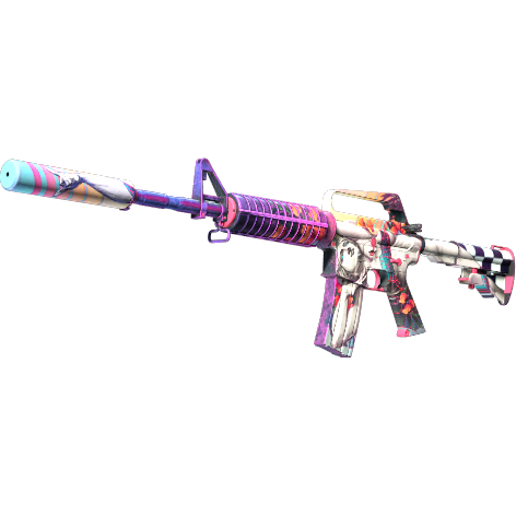M4A1 消音型(StatTrak™) | 蒸汽波 (略有磨损)