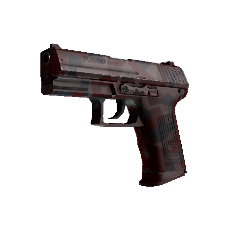 P2000(StatTrak™) | 红色碎片迷彩 (略有磨损)