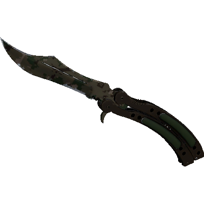 蝴蝶刀(★ StatTrak™) | 森林 DDPAT (破损不堪)