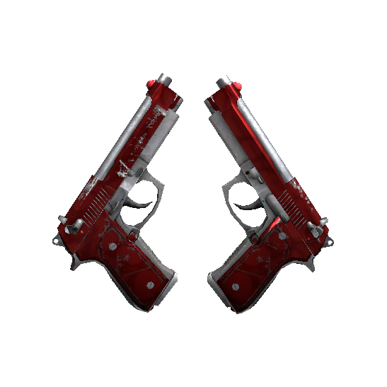 双持贝瑞塔（StatTrak™） | 血红蛋白 (久经沙场)