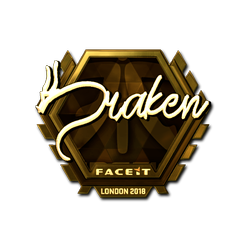 印花 | draken(金色)| 2018年伦敦锦标赛