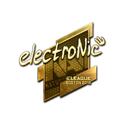 印花 | electronic（金色）| 2018年波士顿锦标赛