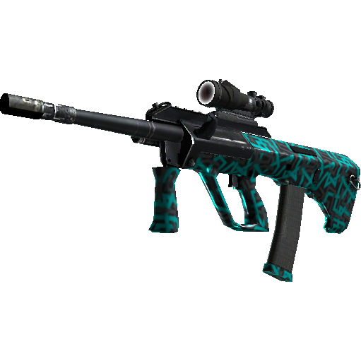 AUG(StatTrak™) | 弹跳线条 (略有磨损)