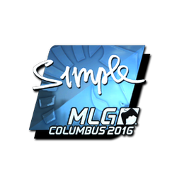 印花 | s1mple(闪亮)| 2016年 MLG 哥伦布锦标赛