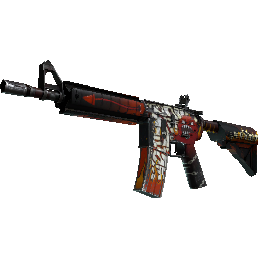 M4A4(StatTrak™) | 地狱烈焰 (破损不堪)