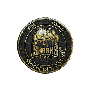 布章 | Sharks Esports (金色) | 2021年斯德哥尔摩锦标赛