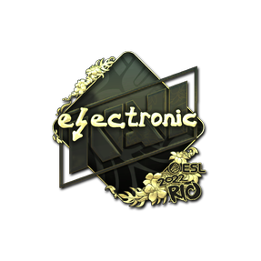 印花 | electronic(金色)| 2022年里约热内卢锦标赛