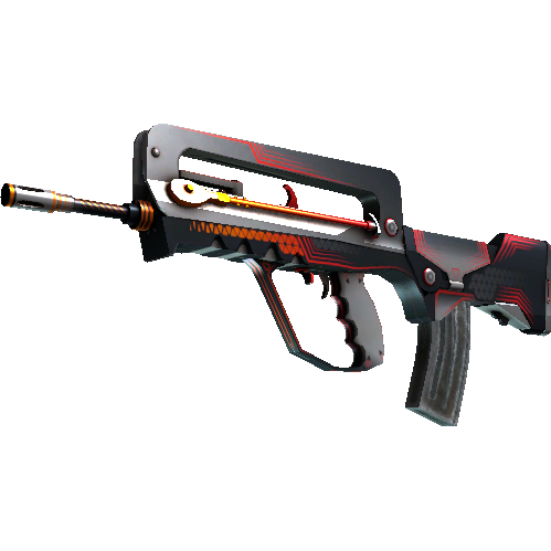 法玛斯(StatTrak™) | 元素轮廓 (略有磨损)