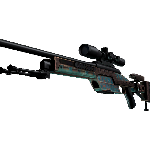 SSG 08 | 碧蓝雕文 (久经沙场)